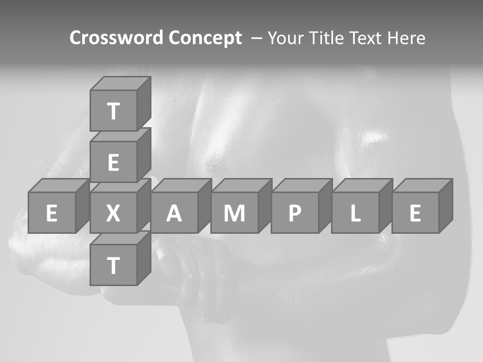Male Flexing PowerPoint Template