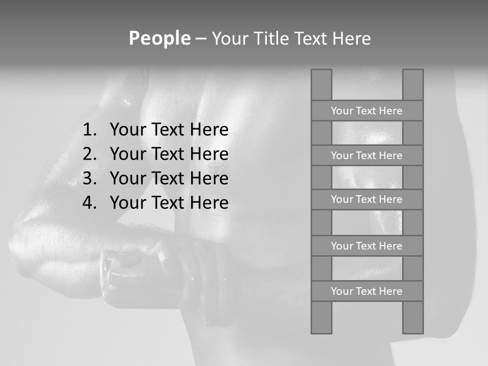 Male Flexing PowerPoint Template