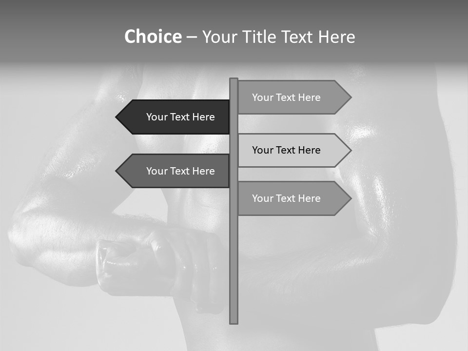Male Flexing PowerPoint Template