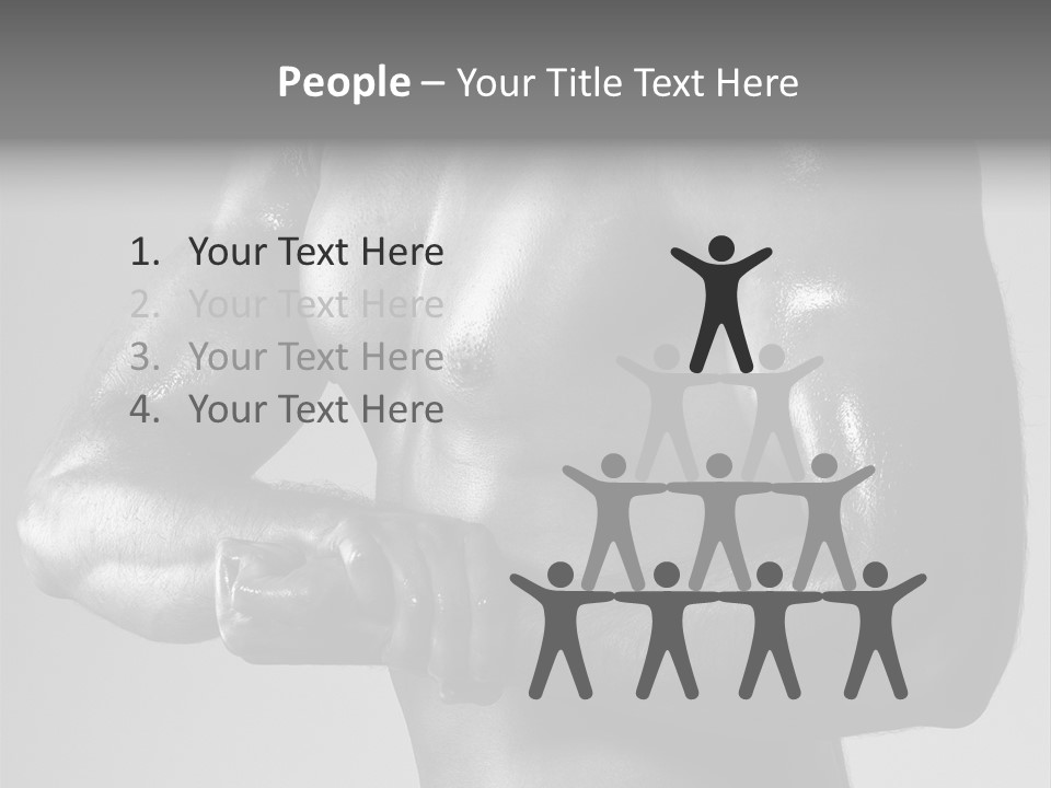 Male Flexing PowerPoint Template