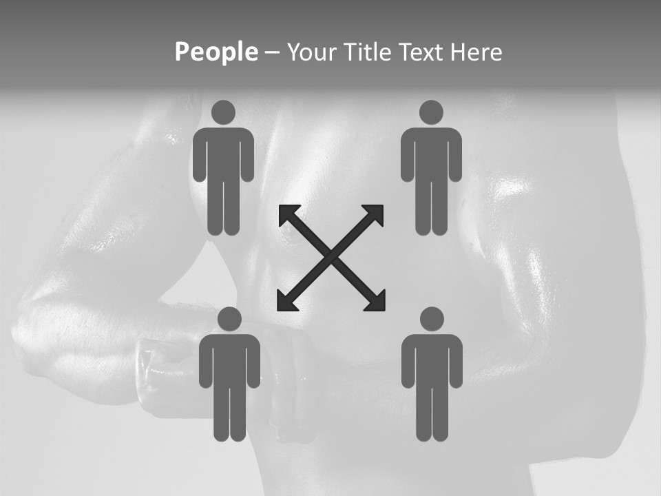 Male Flexing PowerPoint Template