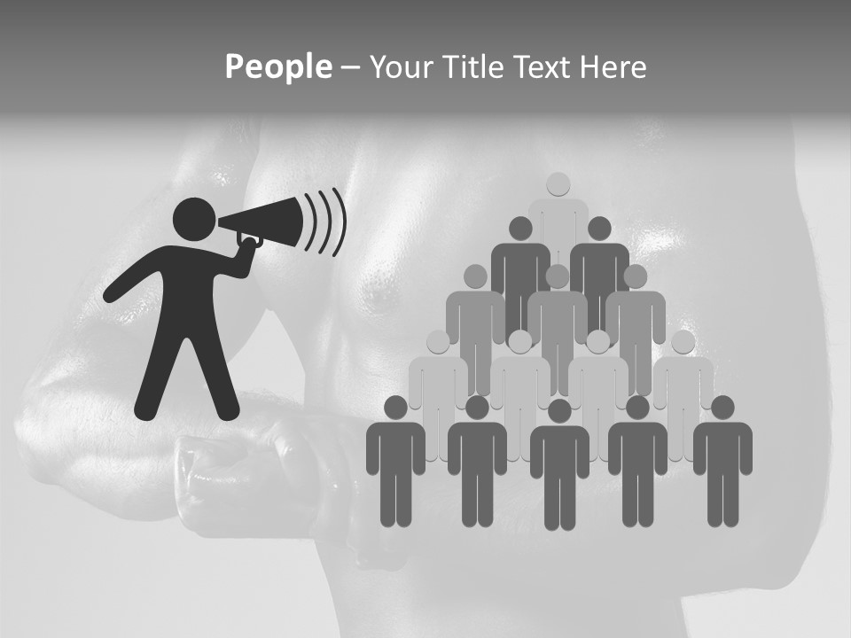 Male Flexing PowerPoint Template