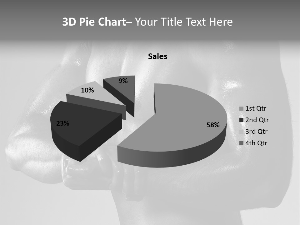 Male Flexing PowerPoint Template