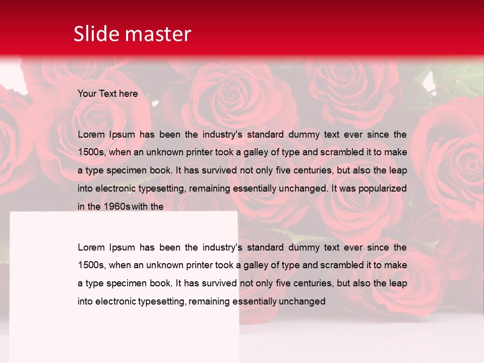 Red Rose PowerPoint Template
