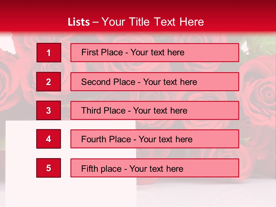 Red Rose PowerPoint Template