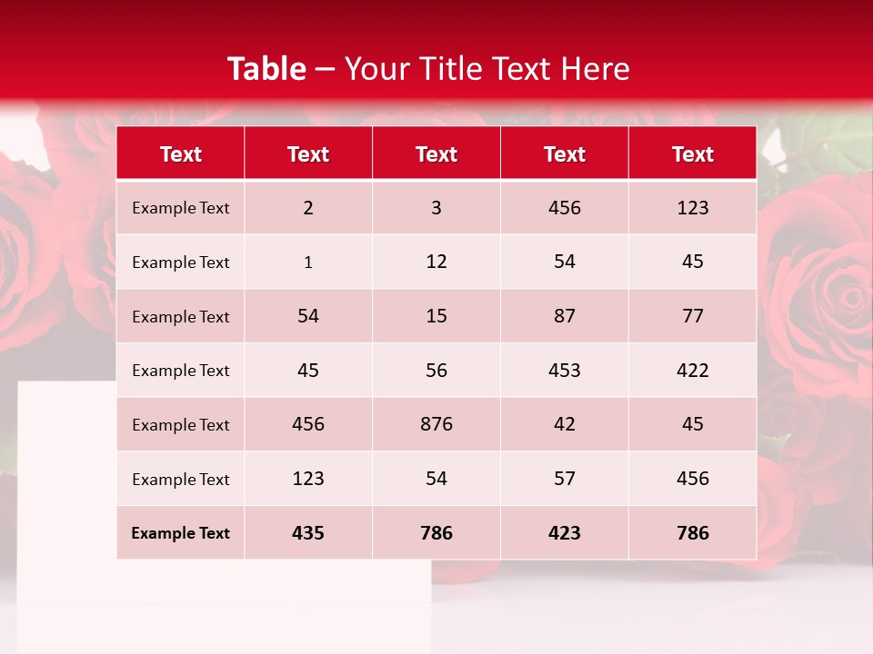 Red Rose PowerPoint Template