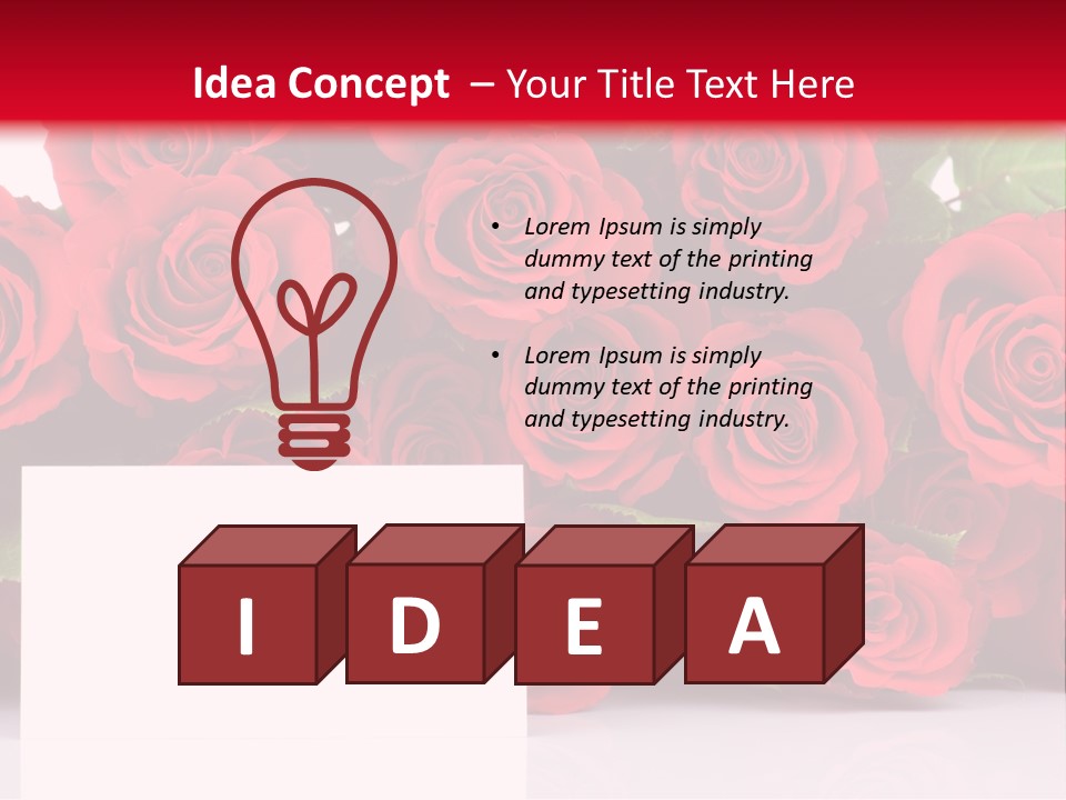Red Rose PowerPoint Template