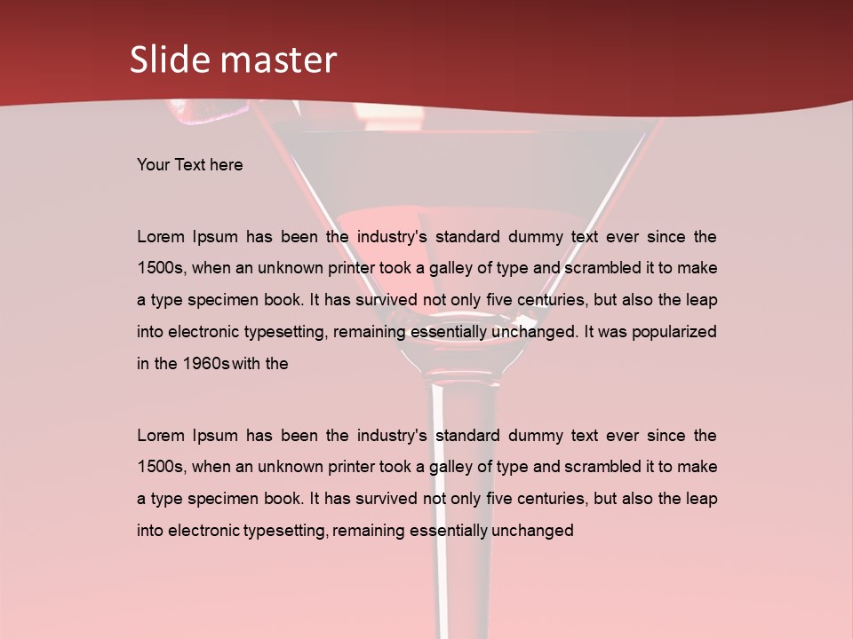 View Concept Pour PowerPoint Template