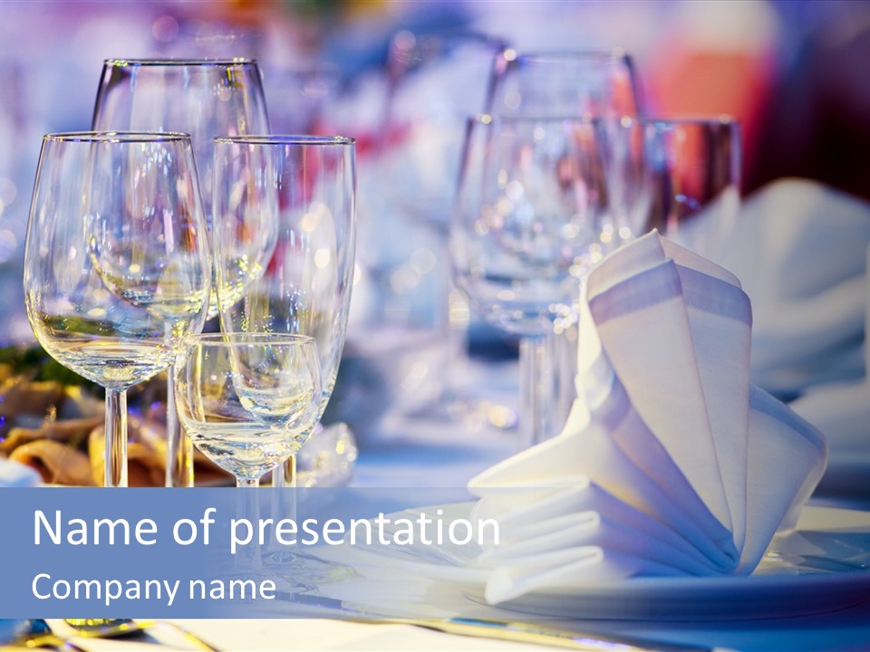 Catering Table PowerPoint Template