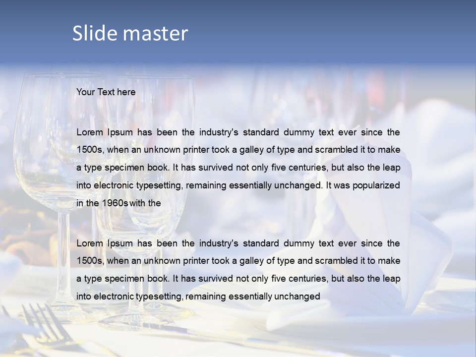 Catering Table PowerPoint Template