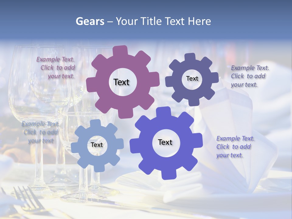 Catering Table PowerPoint Template