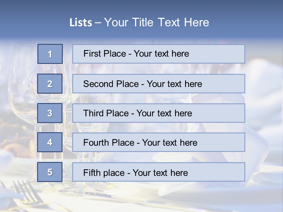 Catering Table PowerPoint Template