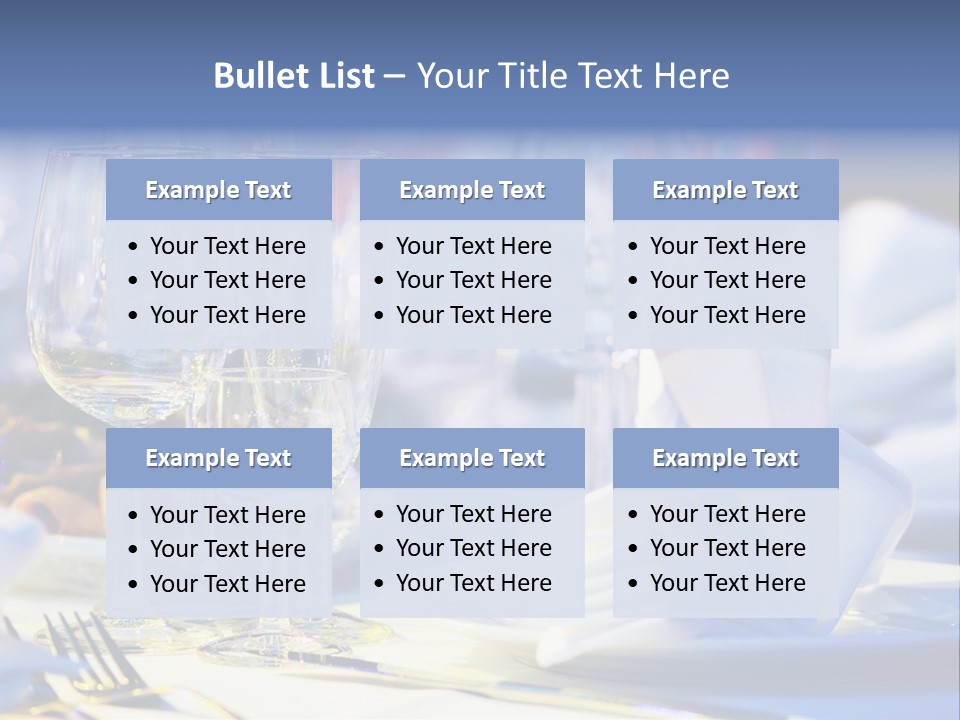 Catering Table PowerPoint Template