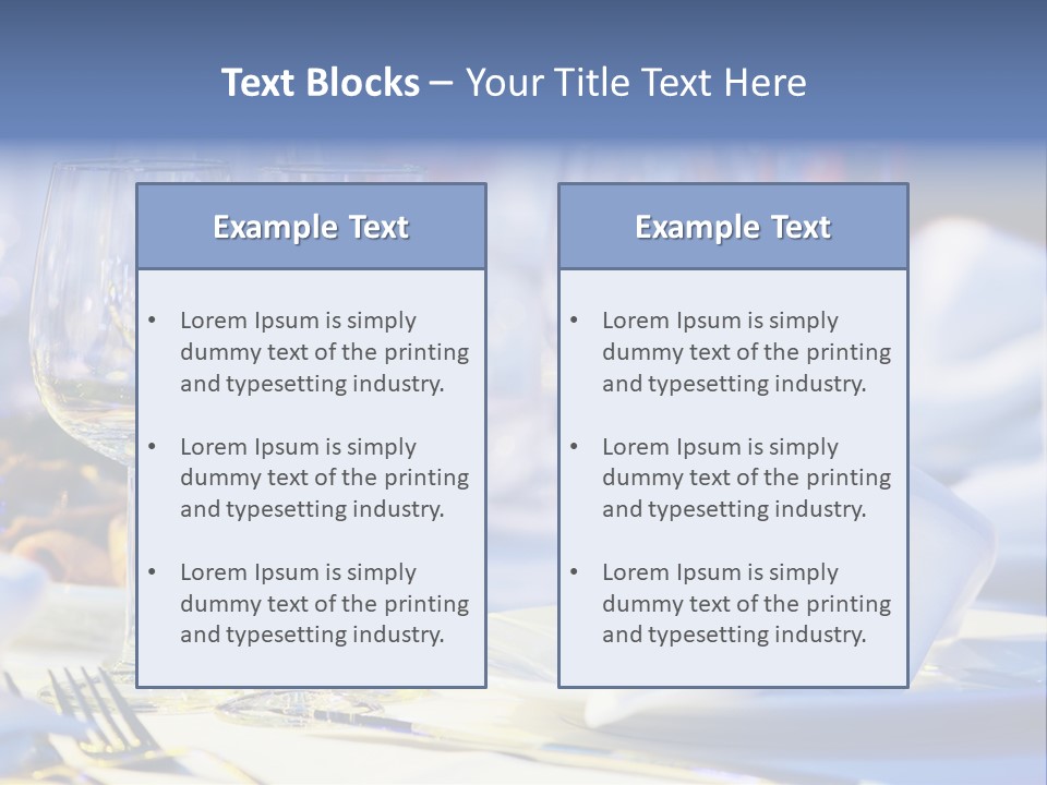 Catering Table PowerPoint Template