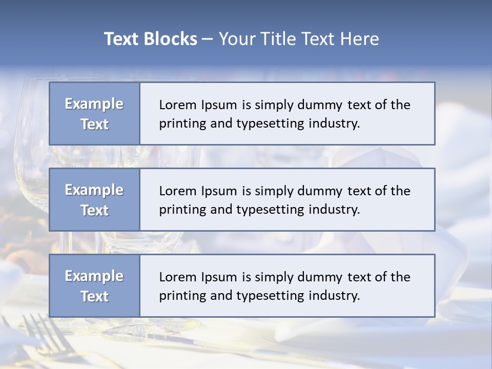 Catering Table PowerPoint Template