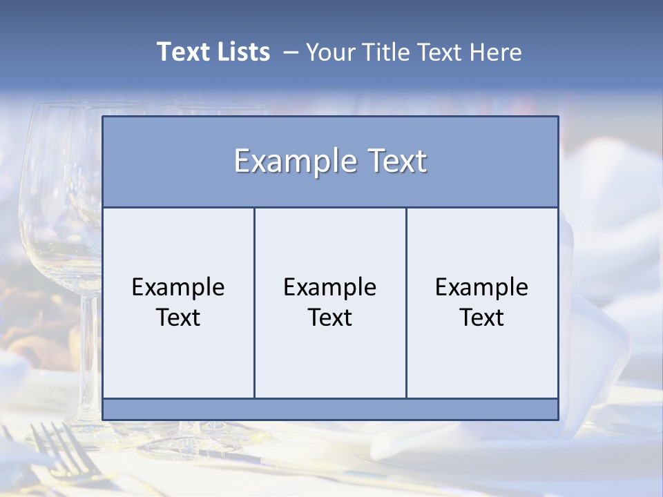 Catering Table PowerPoint Template