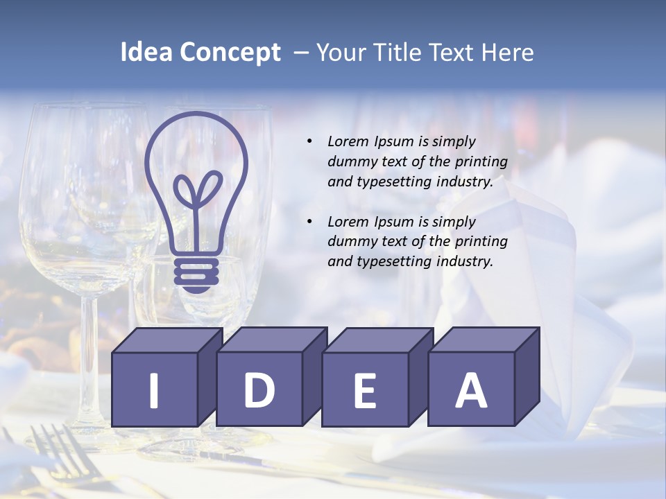Catering Table PowerPoint Template