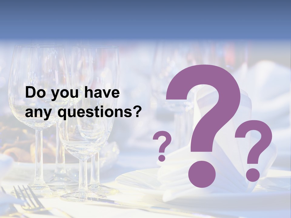 Catering Table PowerPoint Template