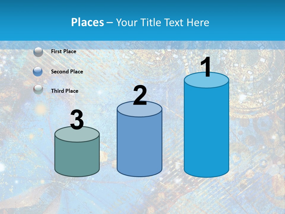 Blue Butterfly Background PowerPoint Template