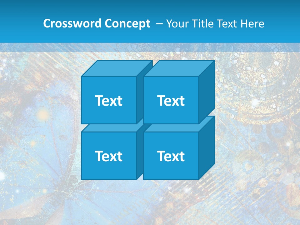 Blue Butterfly Background PowerPoint Template