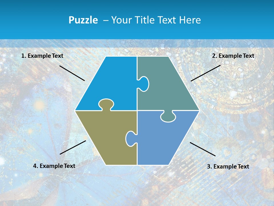 Blue Butterfly Background PowerPoint Template