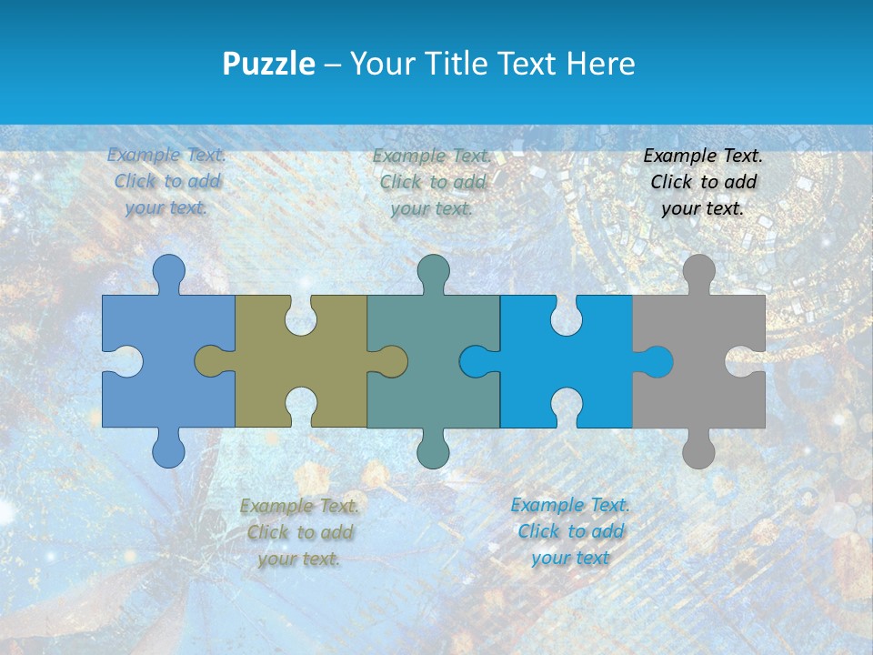 Blue Butterfly Background PowerPoint Template