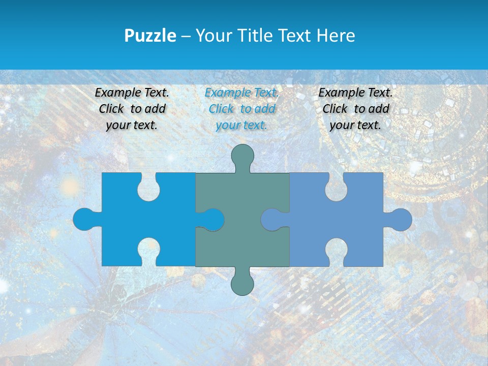 Blue Butterfly Background PowerPoint Template