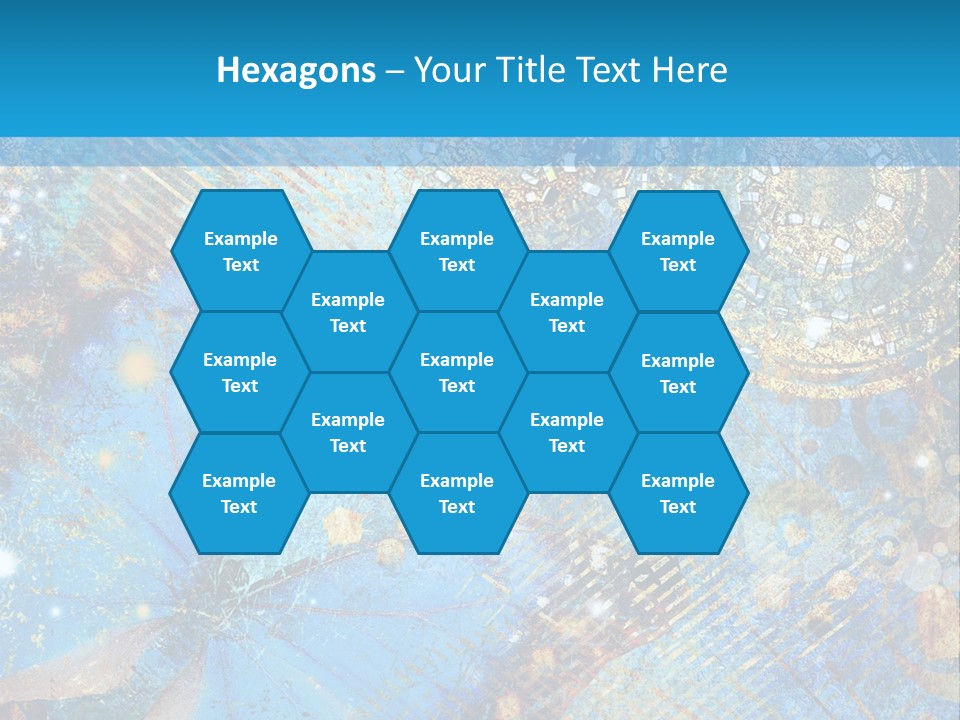 Blue Butterfly Background PowerPoint Template