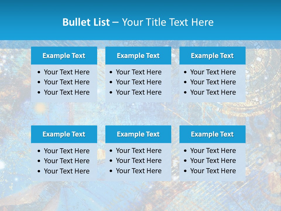 Blue Butterfly Background PowerPoint Template