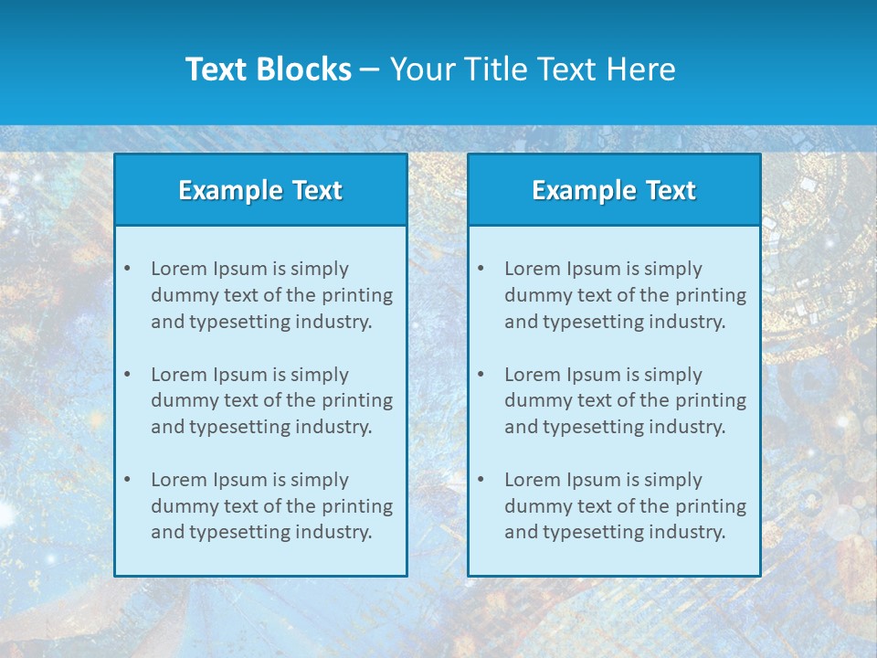 Blue Butterfly Background PowerPoint Template