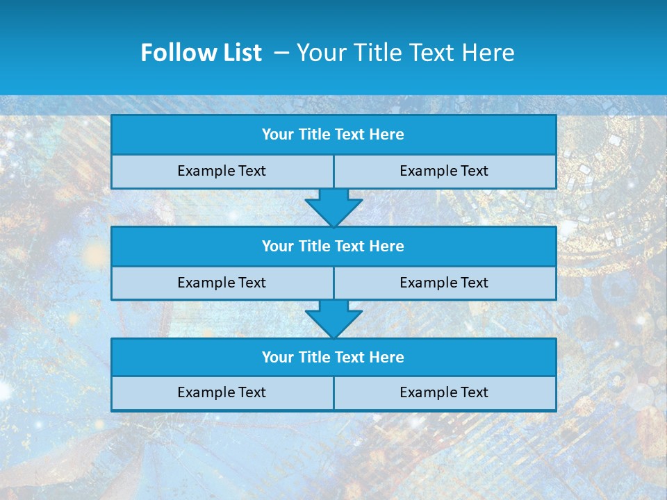 Blue Butterfly Background PowerPoint Template
