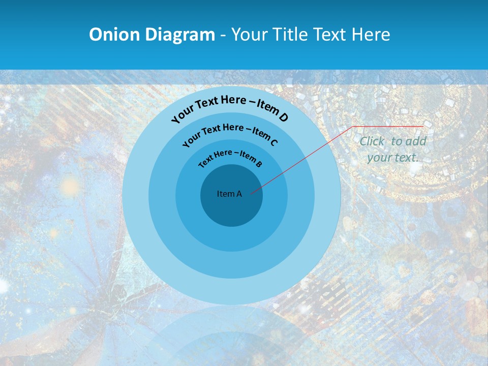 Blue Butterfly Background PowerPoint Template