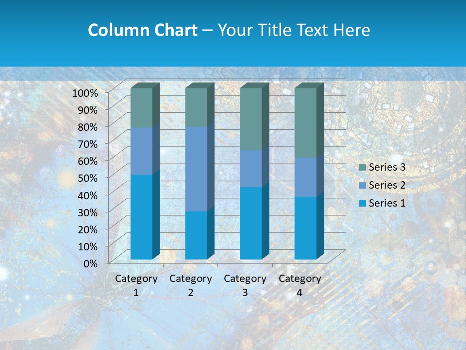 Blue Butterfly Background PowerPoint Template