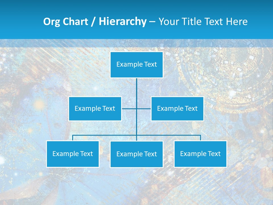 Blue Butterfly Background PowerPoint Template