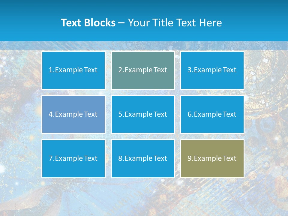 Blue Butterfly Background PowerPoint Template