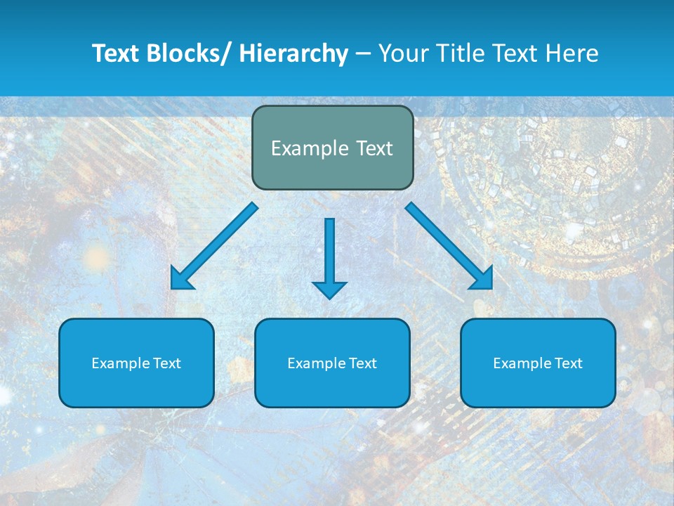 Blue Butterfly Background PowerPoint Template