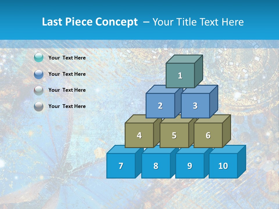 Blue Butterfly Background PowerPoint Template