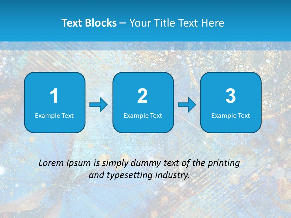 Blue Butterfly Background PowerPoint Template