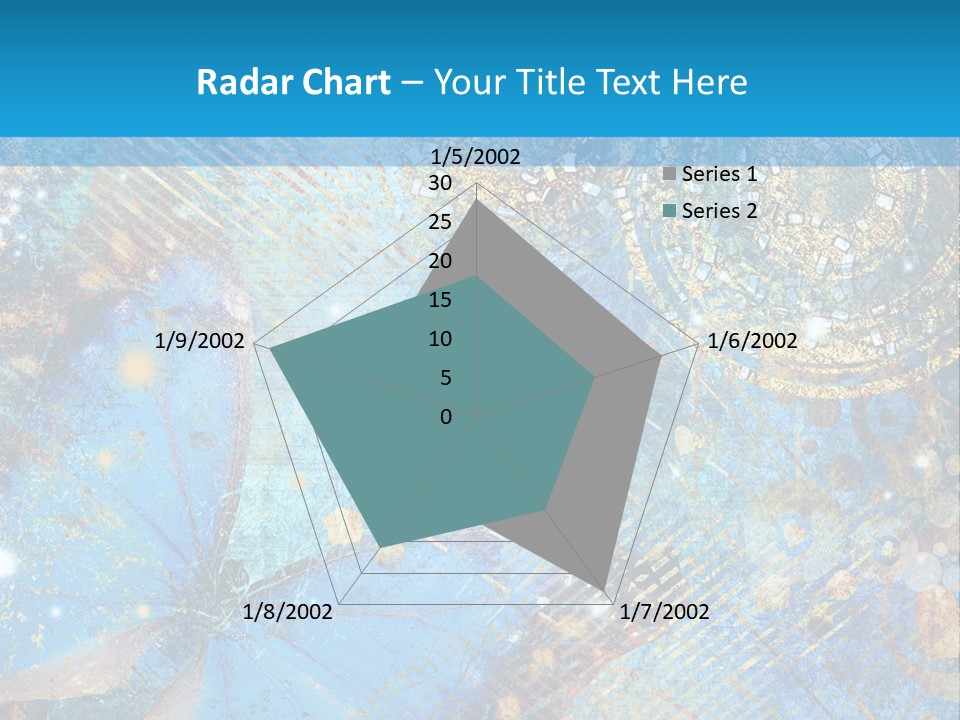 Blue Butterfly Background PowerPoint Template