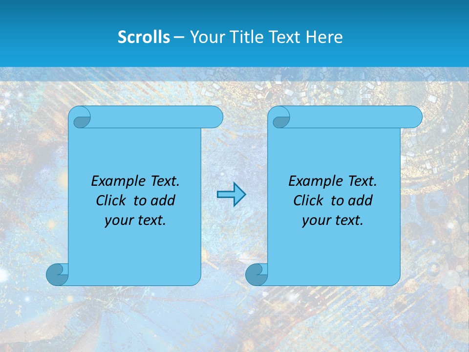 Blue Butterfly Background PowerPoint Template