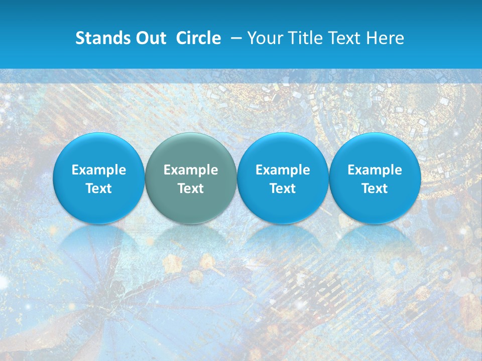 Blue Butterfly Background PowerPoint Template