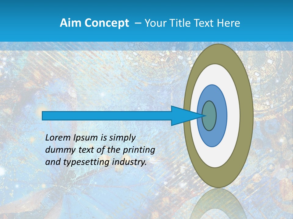 Blue Butterfly Background PowerPoint Template