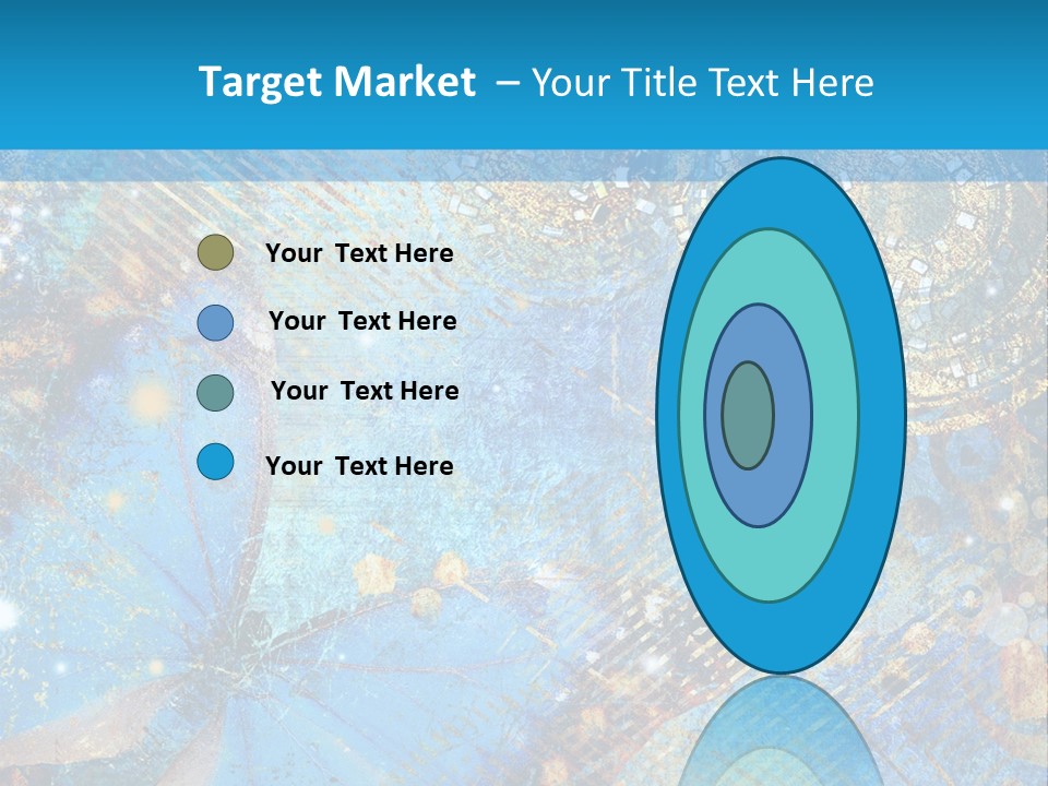 Blue Butterfly Background PowerPoint Template