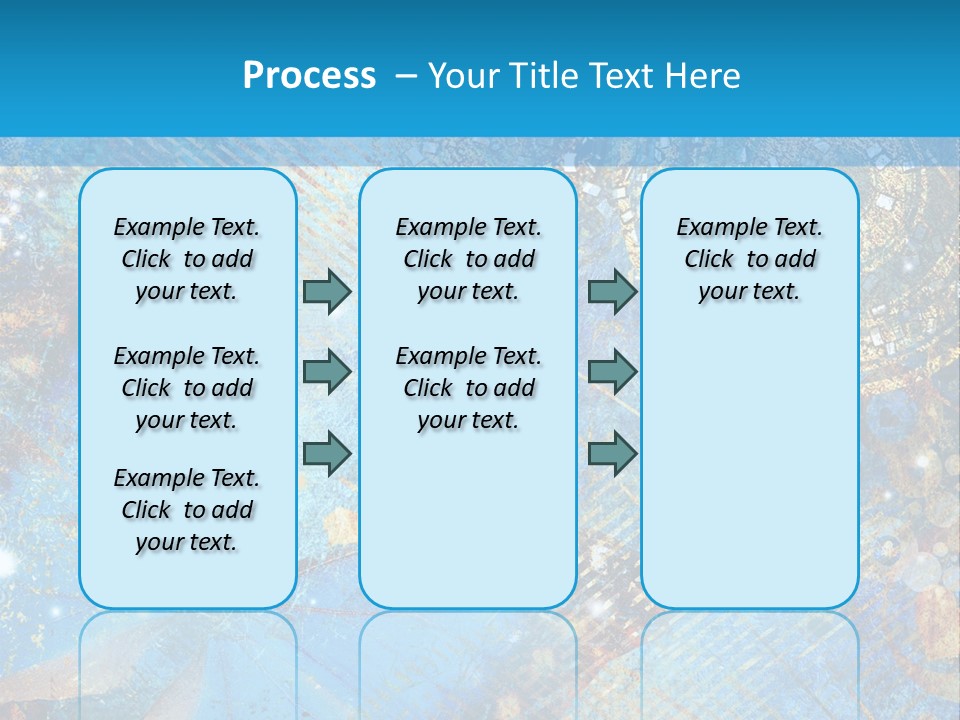 Blue Butterfly Background PowerPoint Template
