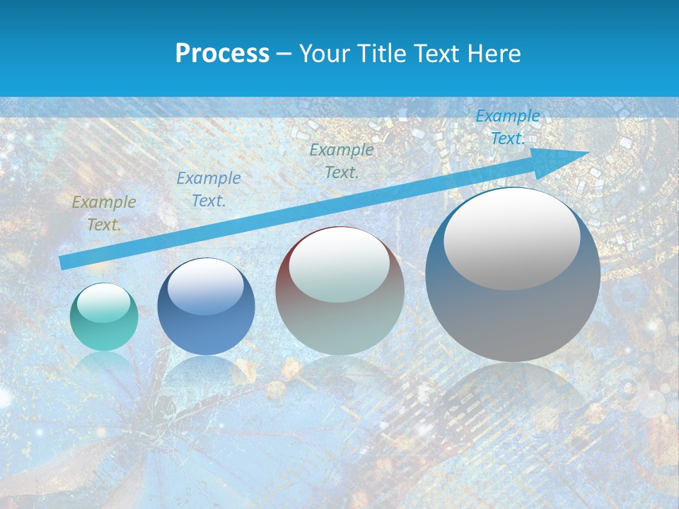 Blue Butterfly Background PowerPoint Template