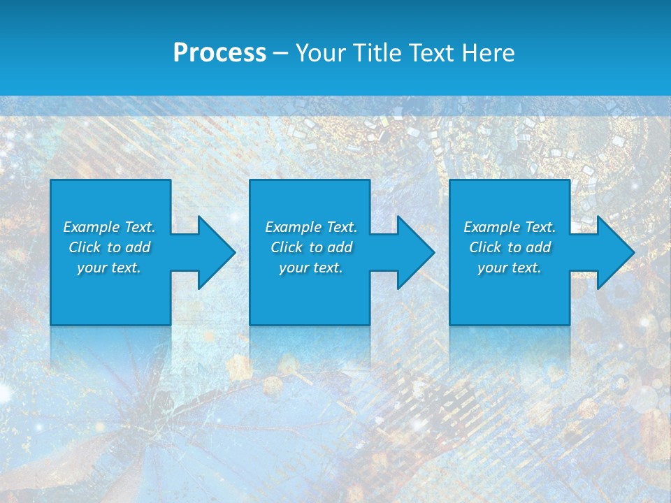 Blue Butterfly Background PowerPoint Template