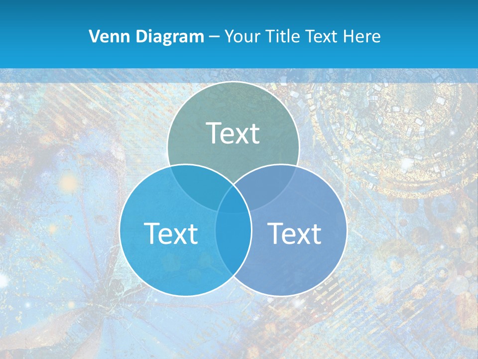 Blue Butterfly Background PowerPoint Template