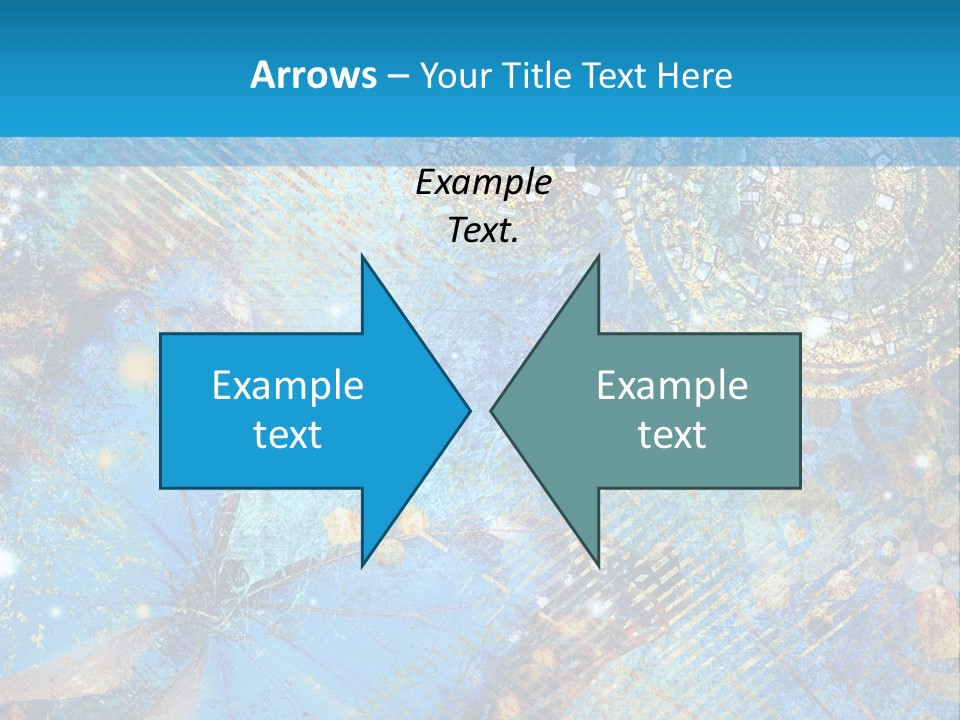 Blue Butterfly Background PowerPoint Template