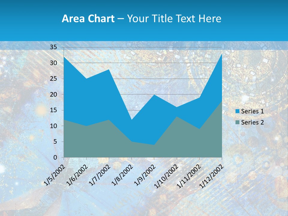 Blue Butterfly Background PowerPoint Template