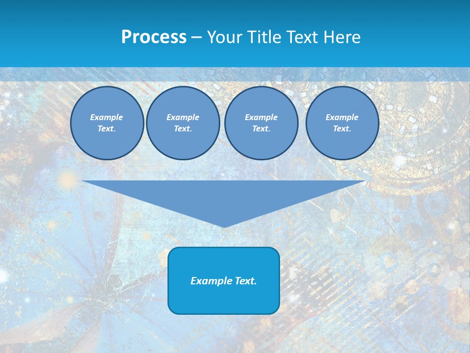 Blue Butterfly Background PowerPoint Template